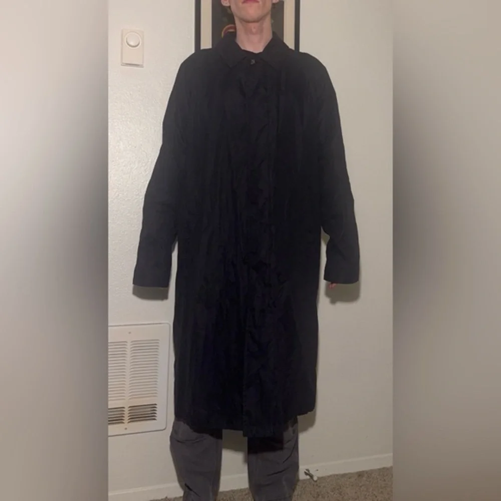 Dockers Black Men's Trench Coat